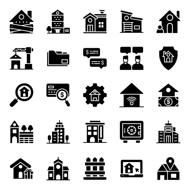 属性固体图标包图片下载