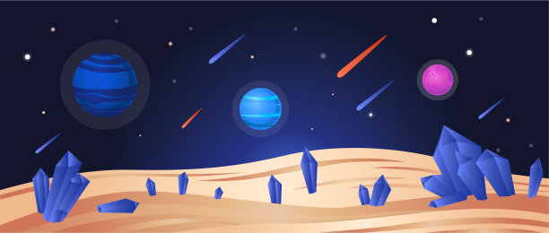 宇宙景观，地球表面奇妙的沙漠。图片下载