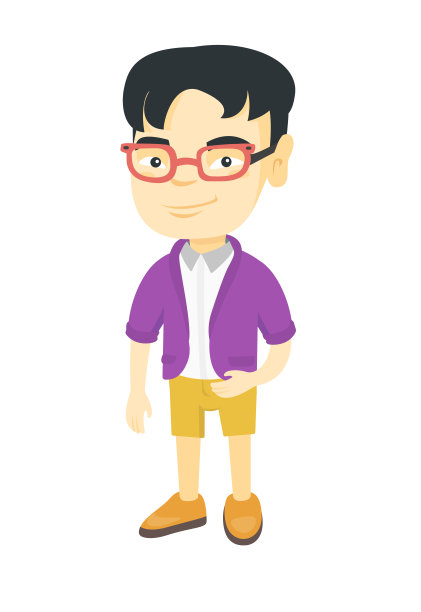 微笑的亚洲小男孩图片下载