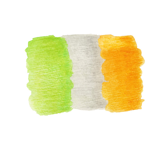 手绘爱尔兰国旗图片下载