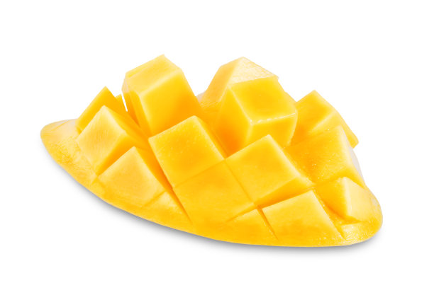 白色背景上的成熟泰国芒果图片下载