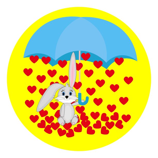 可爱的兔子角色图片下载