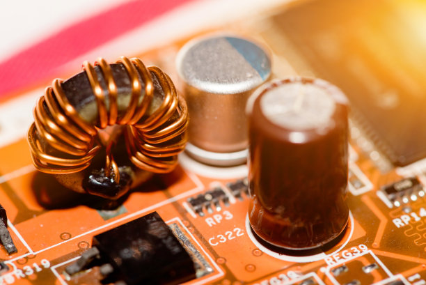 主板电子元件抽象背景图片下载