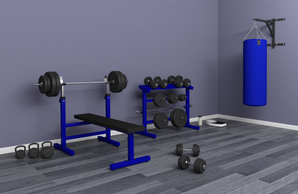 健身房健身凳用哑铃架哑铃吊袋壶铃举重图片下载