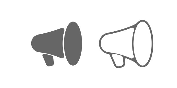 扩音器图标矢量扩音器标志图片下载