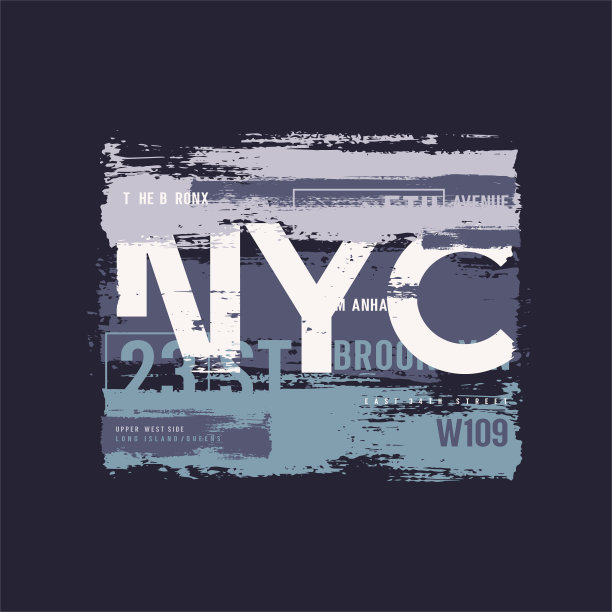 矢量图形t恤设计，海报，印刷纽约主题图片下载