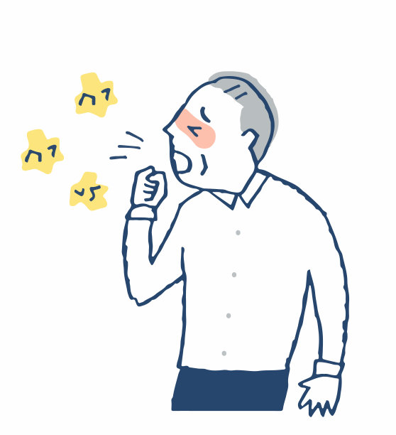 老人咳嗽着，痛苦着图片下载