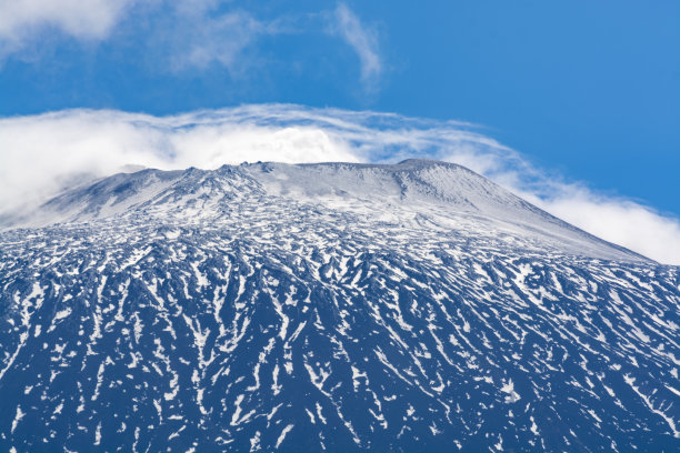意大利西西里岛东海岸的危险活跃成层火山埃特纳火山图片下载