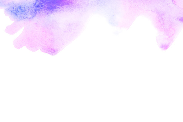 抽象水彩背景与蓝色和淡紫色的污点。图片下载