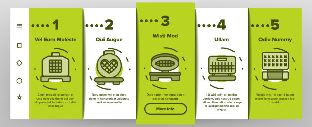 华夫铁上板图标设置矢量图片下载