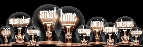 智能家居概念灯泡图片下载