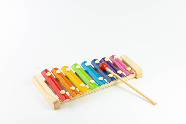 彩虹色儿童木琴玩具图片下载
