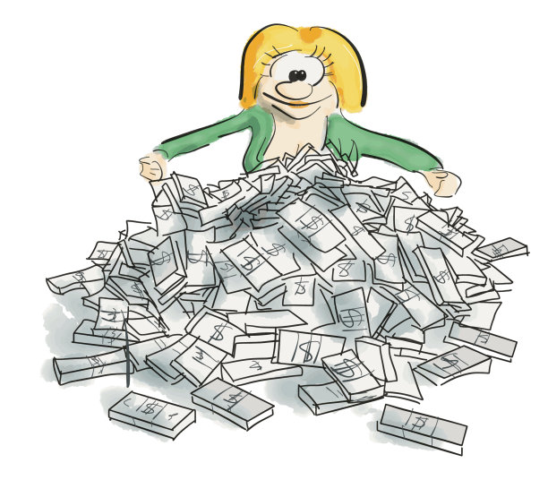 女人与金钱图片下载