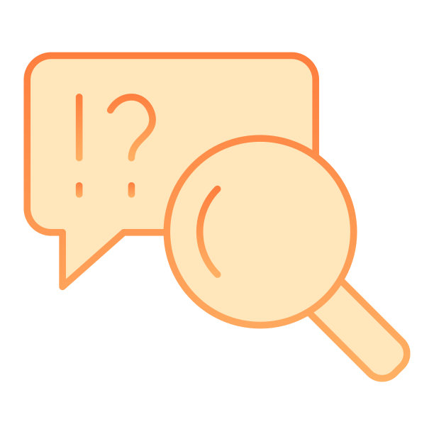 聊天搜索平面图标。搜索对话向量插图孤立在白色。放大器和语音气泡梯度风格的设计，设计为web和应用程序。Eps 10。图片下载