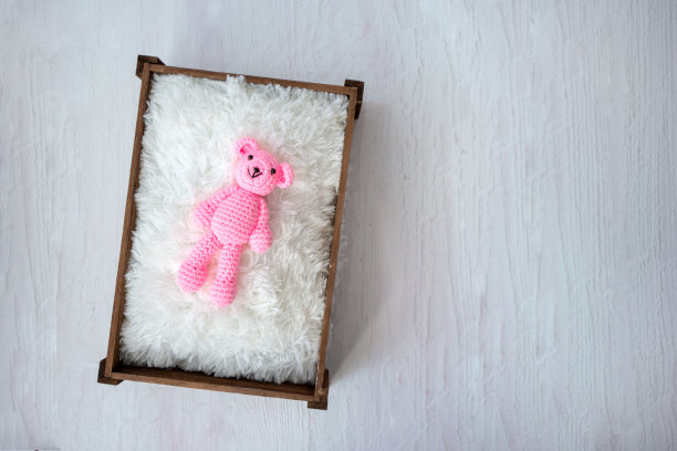 代表儿童期望的毛绒玩具顶视图图片下载