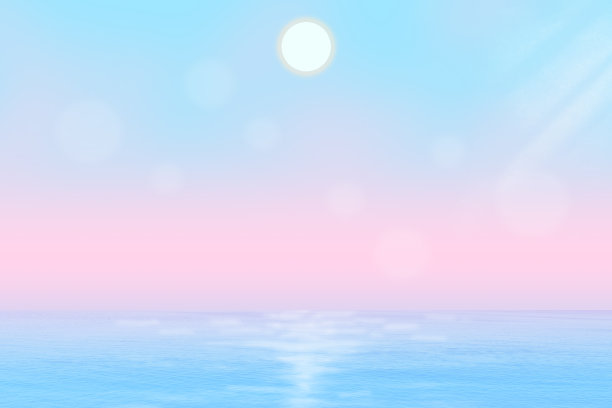 海上日出日落图片下载