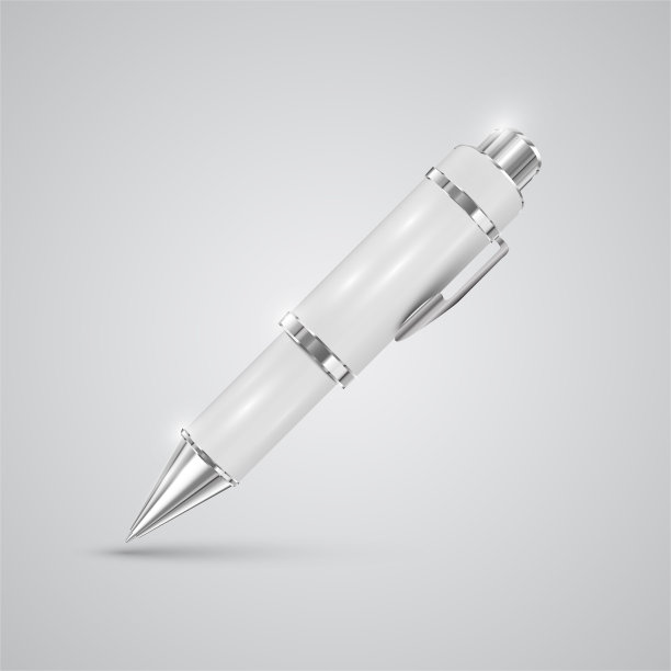 色彩逼真的笔，矢量图片下载