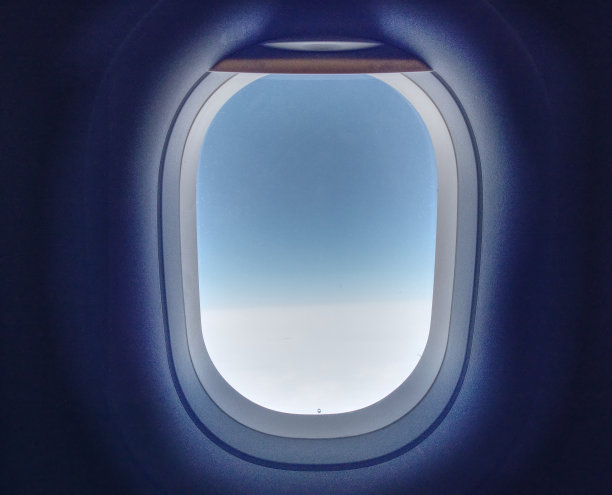 航空旅行概念形象。飞机的窗口图片下载