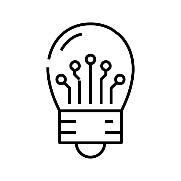创意生成线性图标，概念示意图片下载