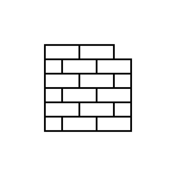 建筑，建筑，工业，建筑砖线矢量设计，网站横幅和着陆页头的展示模板，时间轴，信息图-矢量图片下载