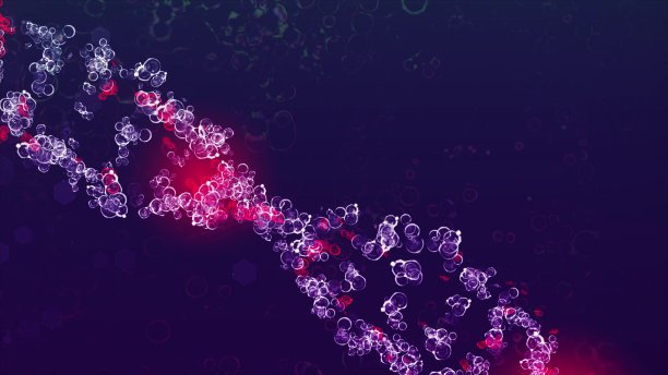 DNA双螺旋自身免疫性疾病的基因工程。概念动画3D渲染。图片下载