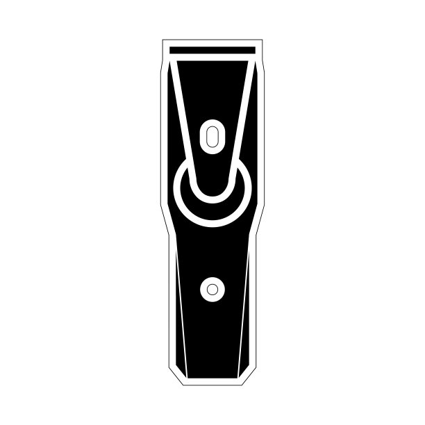 Clipper，电子矢量插图在一个平坦的风格。在孤立的白色背景上的黑色图片。理发工具图片下载