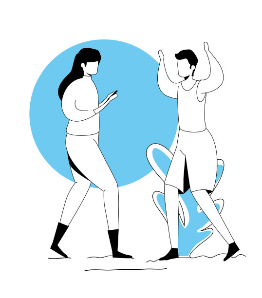 情侣在公园景观中练习图片下载