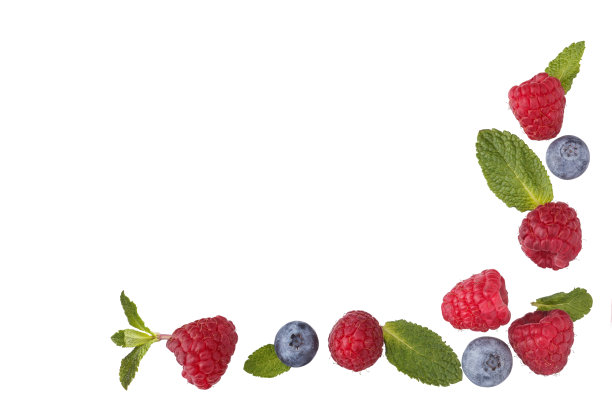 新鲜浆果边界。图片下载