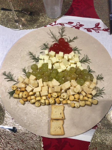 用食物做的圣诞树图片下载