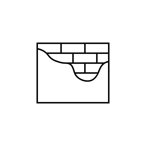 建筑，建筑，工业，建筑砖线矢量设计，网站横幅和着陆页头的展示模板，时间轴，信息图-矢量图片下载