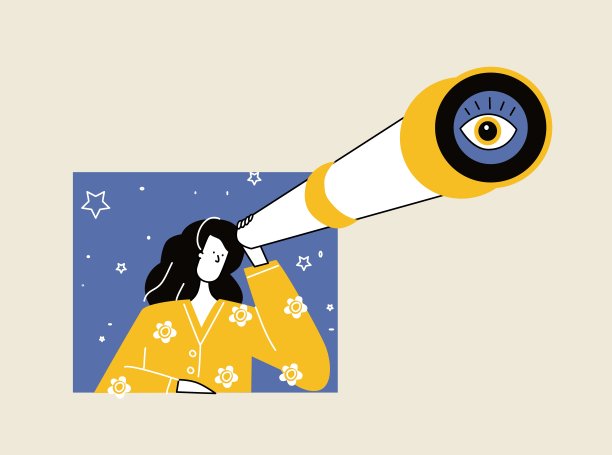 女人拿着大大的双眼图片下载