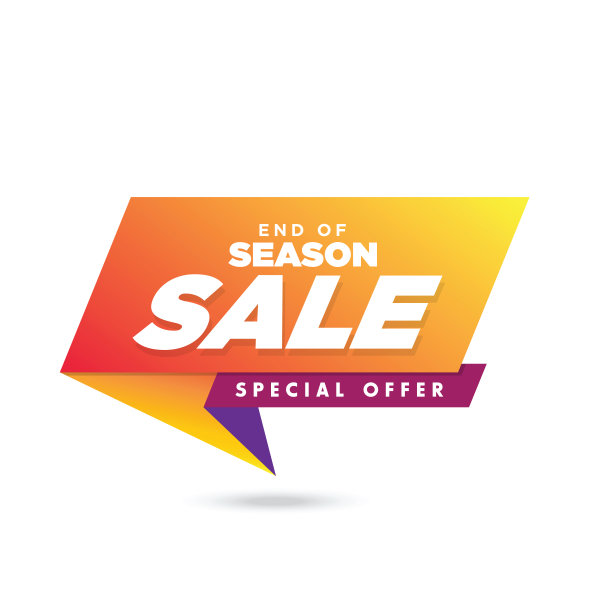 特价和特价。%。矢量插图。新潮的几何图形壁纸在现代材料设计风格。彩色横幅图例图片下载