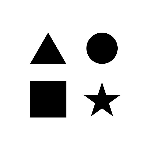 正方形三角形圆形星形图标。vector简单的现代图标设计插图。图片下载
