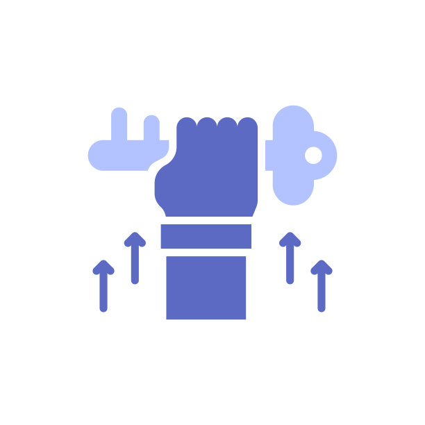 成功关键矢量插图。带有彩色背景和投资图标的字形。图片下载