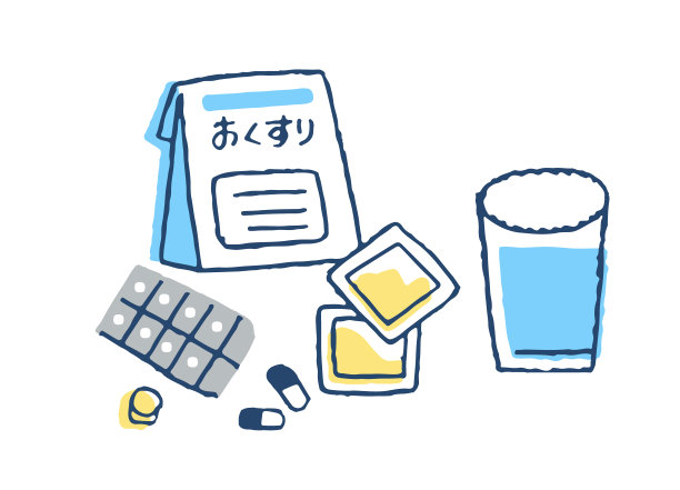 装有处方药物和水的玻璃杯图片下载