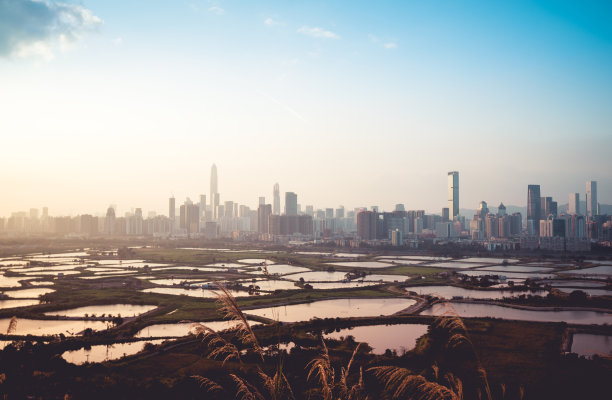 中国深圳的日落图片下载