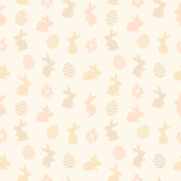 复活节无缝图案背景材料图片下载