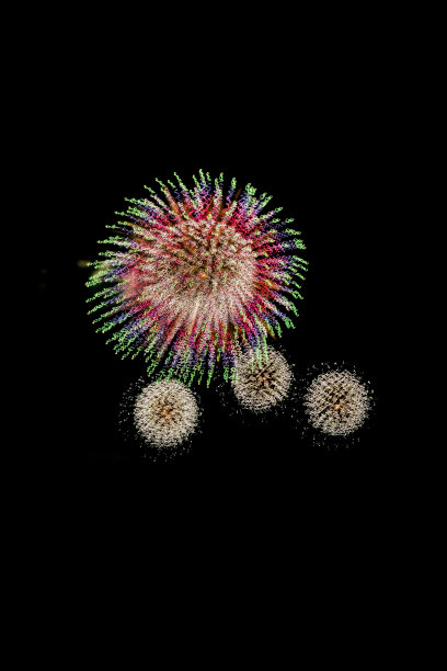 烟花照亮了天空图片下载