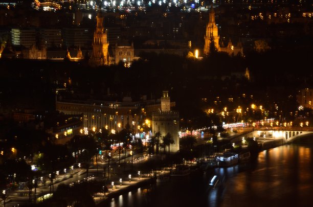 塞维利亚夜间图片下载