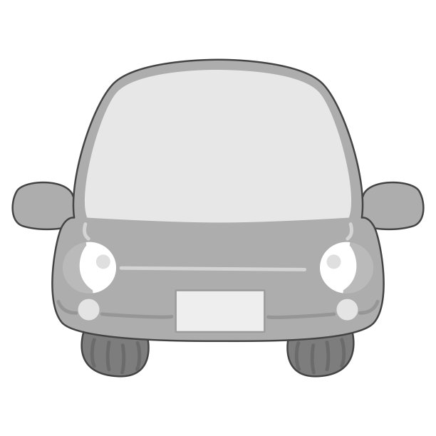 简单可爱的汽车插图图片下载