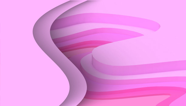 纸艺术人物抽象模式波浪现代几何形状概念人物背景- 3d渲染图片下载