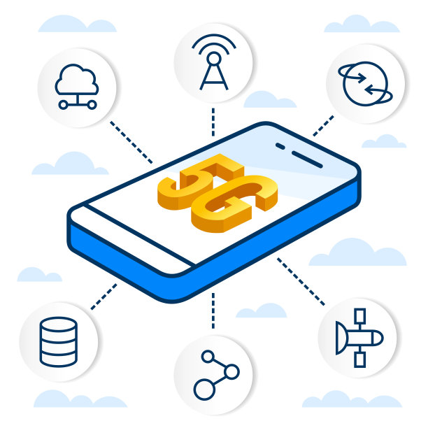新一代5G移动互联网技术概念图片下载