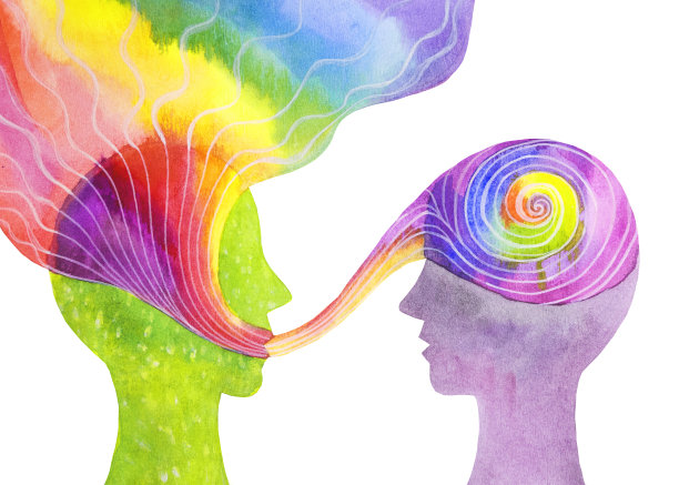 图形绘制心理治疗。精神上的导师。图片下载