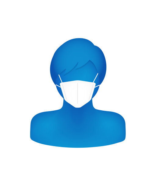 抽象无脸戴面具男人像插画图片下载