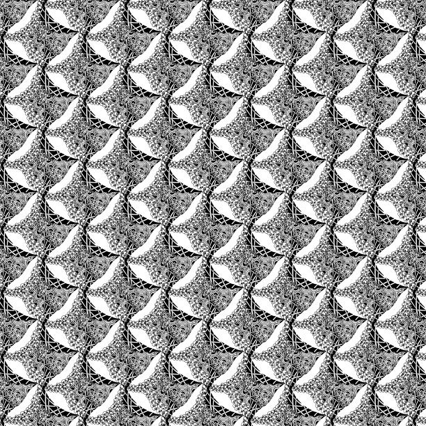 民族黑白抽象泽纳特图案。图片下载