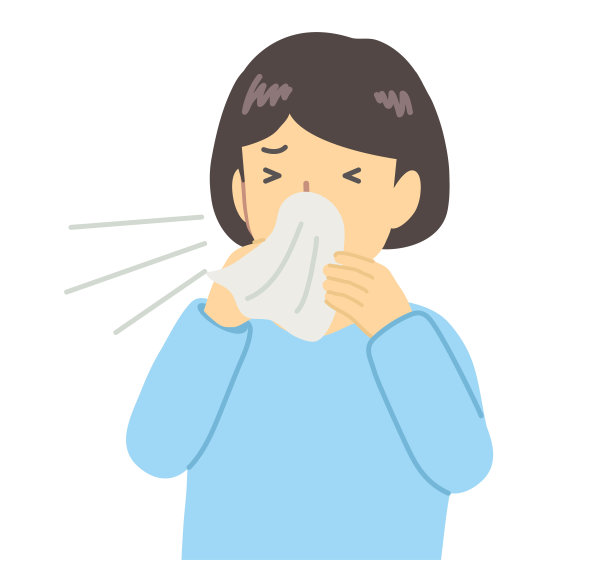 穿着浅蓝色衣服吹鼻子的女孩图片下载