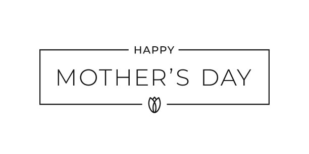 母亲节的迹象。白色背景的母亲节卡片图片下载