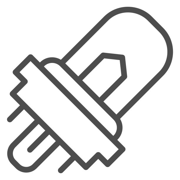 前灯灯线图标。汽车灯泡矢量插图孤立在白色。汽车led灯轮廓风格设计，专为网页和应用设计。Eps 10。图片下载