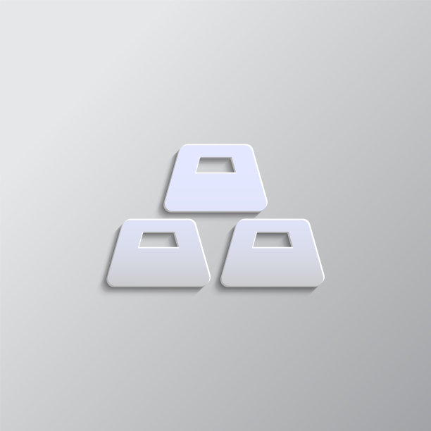 纸张样式矢量图标，银行，黄金，纸币样式，图标图片下载