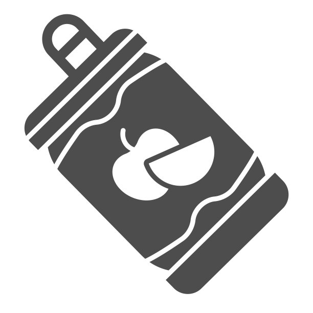 苹果酒在可以固体图标。酒精饮料矢量插图孤立在白色。饮料字形风格设计，专为网页和应用设计。Eps 10。图片下载